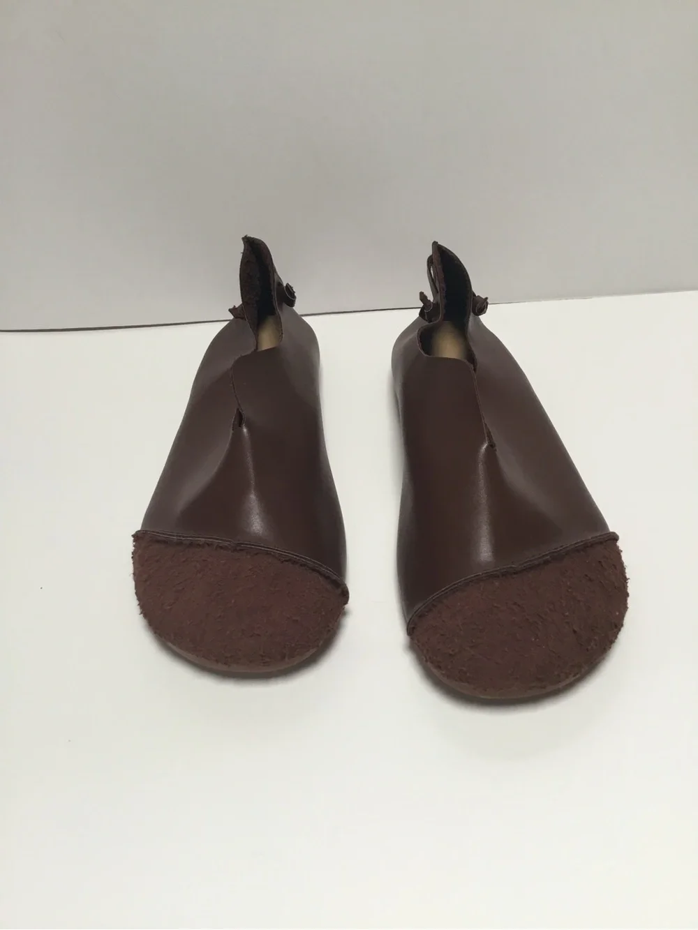 Women’s Brown Leather Slip-On Flats